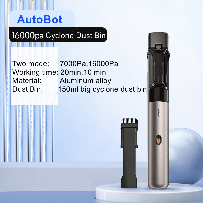 Car Vacuum Cleaner 16000Pa Aluminum alloy material Cyclone Dust Bin Rechargeable AutoBot Portable Vacuum Cleaner ราคา 4,046 บาท*ส่งฟรี