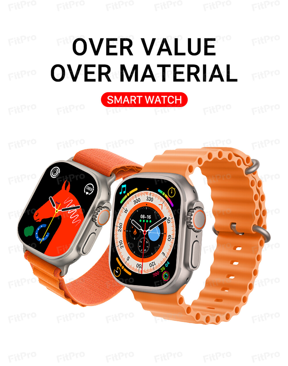 Original U8 Series Smart Watch Ultra Men Women Bluetooth Call