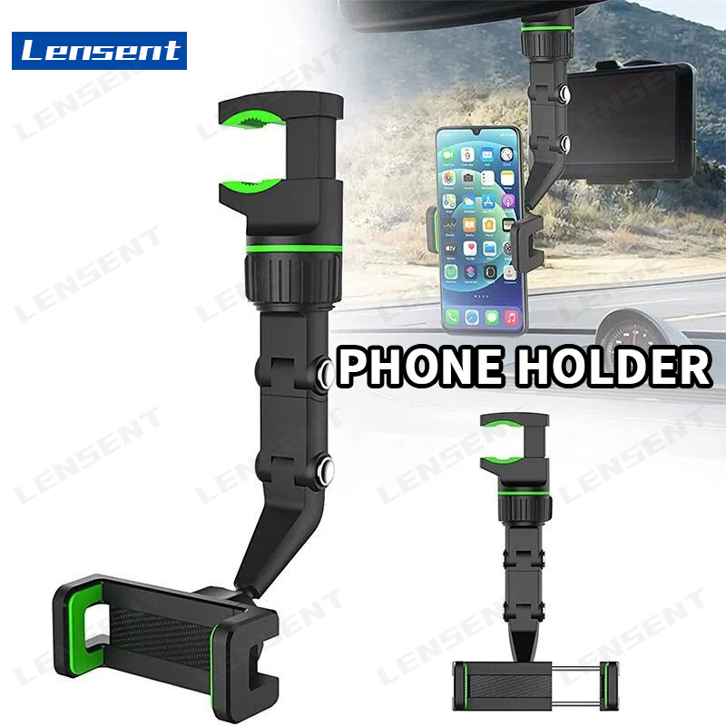 Lensent Universal Phone Holder Car Live Broadcast Holder Rotatable Home Office Holder Rearview Mirror Holder Seat Holder ราคา 178 บาท*ส่งฟรี