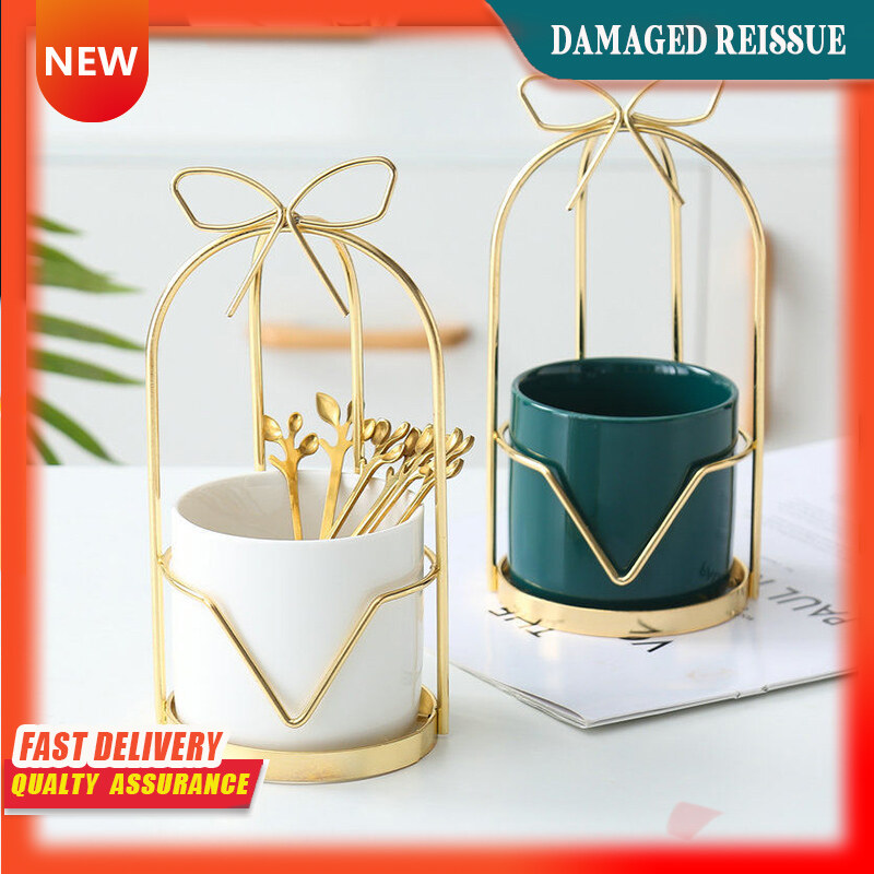 Gambar Simple Creative Cute Fruit Fork Ceramic Stainless Steel Dessert Cake Fork Dessert Small Fork Fruit Sign Set