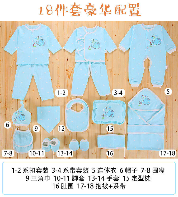 quần áo trẻ sơ sinh cotton 0-3 tháng bộ hộp quà trẻ sơ sinh 6 tháng quần áo thu đông tặng quà đồ dùng trẻ sơ sinh đầy tháng bé sơ sinh 15