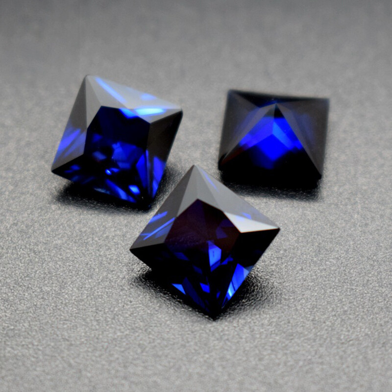 Trang Sức Đá Quý Rời Sapphire Xanh Dương Tự Nhiên 100% Trang Sức Đá Quý Màu Xanh Dương Tự Làm Vòng C