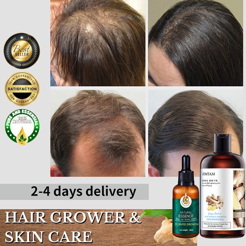 Gambar Hair Growth Serum Herbal Essence Ginger Hair Shampoo Protect Moisture Smooth Scalp Care Repair Hair Anti Hair Fall