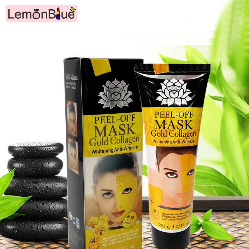 Gambar LemonBlue Gold Collagen Peel Off Face Mask Whitening Lifting Firming Anti Wrinkle Facial Skin Care 120g