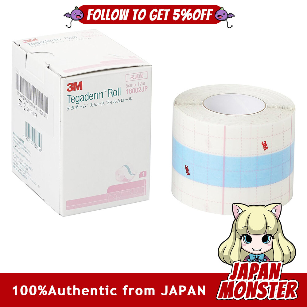 3M Tegaderm Roll Tegaderm Smooth Film Roll Waterproof Film Film Dressing 5cm wide x 12m 1 roll 16002JP Made in Japan Japan