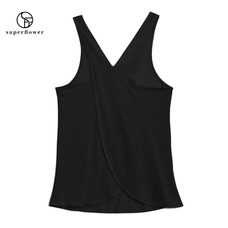 SUPERFLOWER Women's Sports Jogging Running Tank Top Silk Sleeveless Top Fiess Sports Beauty Vest_voghion.com