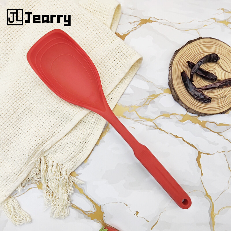 Jearry đa chức năng dùng cho thực phẩm dụng cụ vét bột Silicone silicon chịu nhiệt dụng cụ vét bột Silicone muỗng Silicone 2 trong 1 dụng cụ nhà bếp