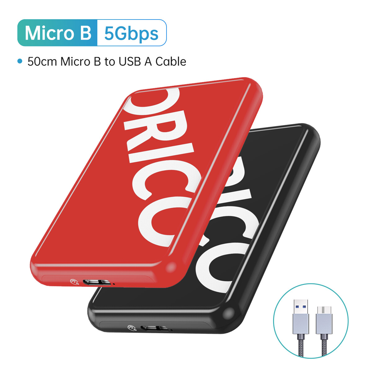 Vỏ Ổ Cứng 2.5 Inch ORICO SATA Sang USB 3.0 Hộp Đựng Ổ Cứng Gắn Ngoài Miễn Phí Cho SSD HDD 9.5 7Mm Vớ