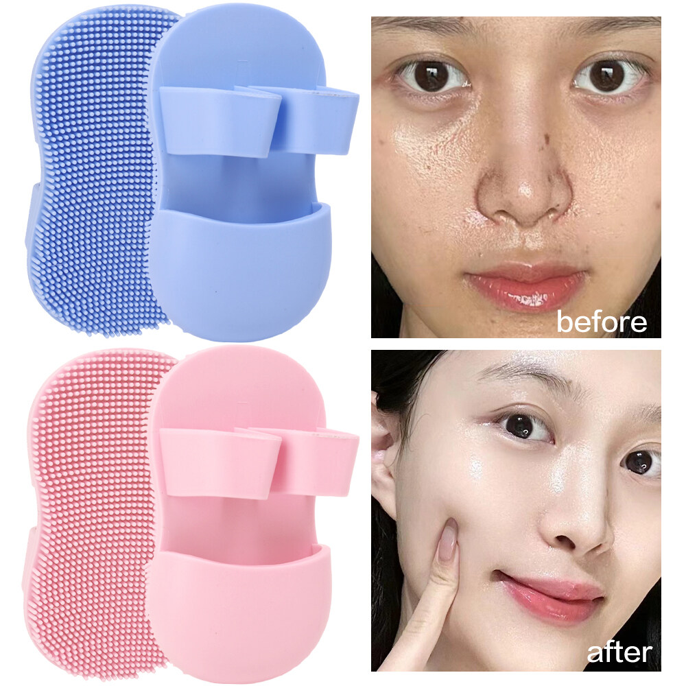 Silicone chổi làm sạch da mặt mềm sâu loại bỏ mụn đầu đen vẻ đẹp làm trắng Sữa Rửa Mặt Bàn chải mát-xa môi trường vẻ đẹp miếng rửa mặt Spa miếng lau chùi công cụ