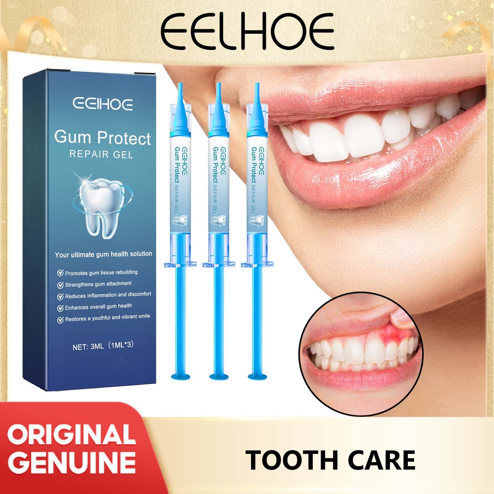 Eelhoe kẹo cao su sửa chữa Gel Làm Sạch sâu răng bụi bẩn chăm sóc kẹo cao su chăm sóc hơi thở tươi mát Gel