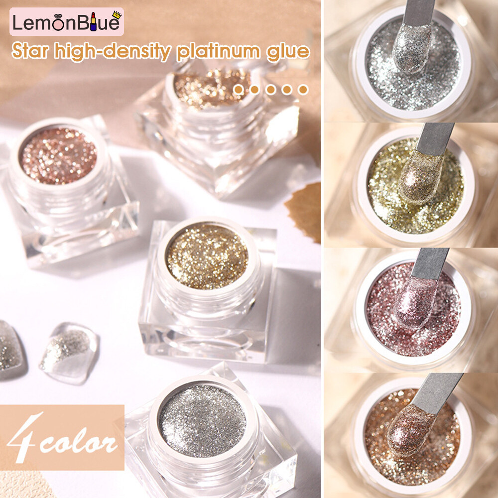 Gambar LemonBlue Glitter glue Nail oil Summer Neon glue oil Soak Off LED glue Nail oil effective Beauty   Personal Care Gift for Women Girl Nail oil   Decoration Products 5g