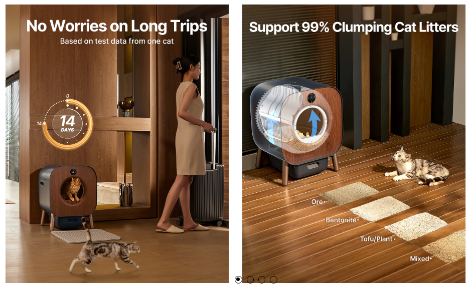 XIAOMI PAWBBY Self Cleaning Cat Litter Box Automatic Cat Litter