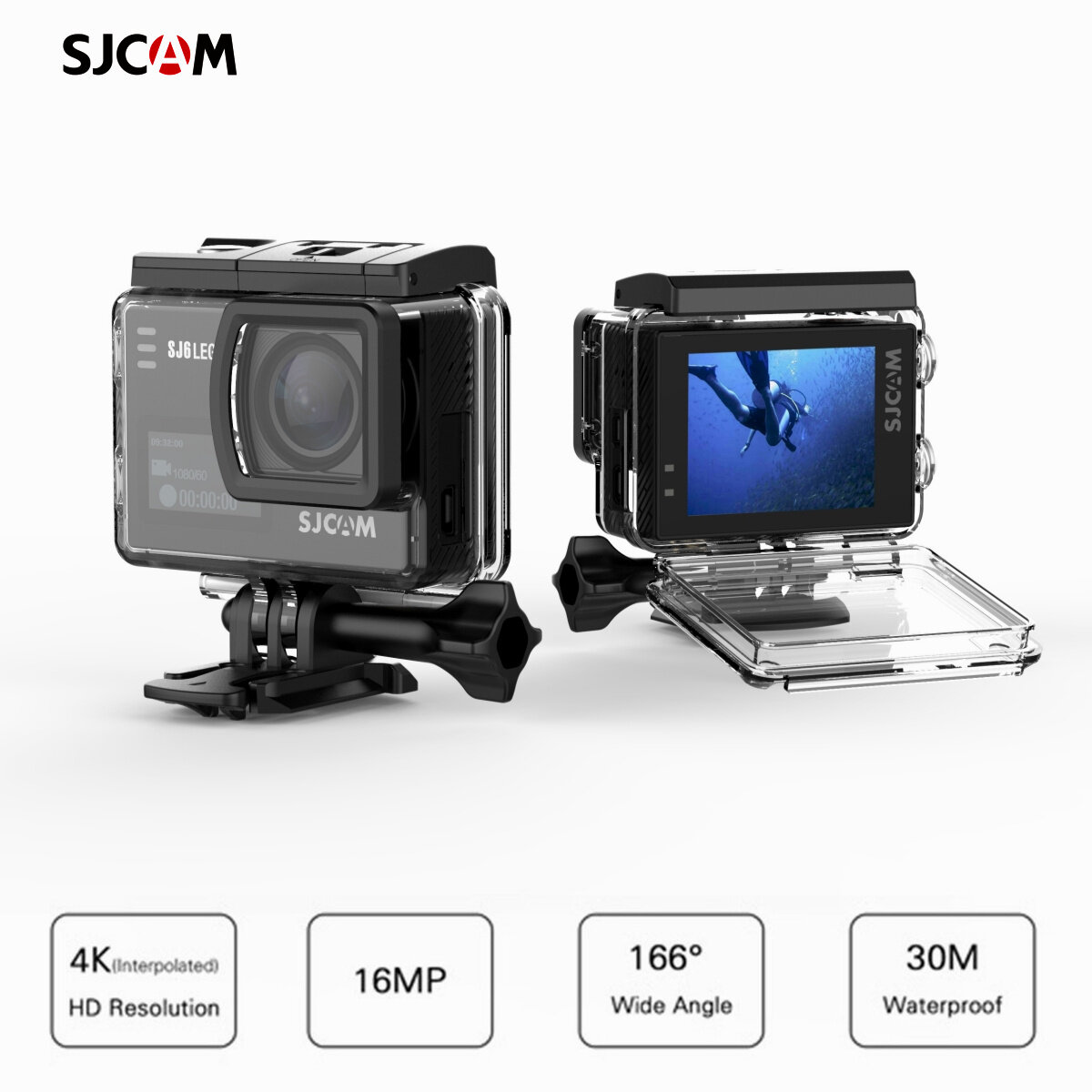 SJcam SJ6 huyền thoại Camera hành động 4K WIFI 30m không thấm nước HD siêu