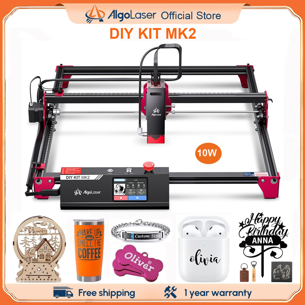 2024 New Arrival Algolaser 10W DIY KIT MK2 Laser Engraving Machine 400x435mm Super Easy to Use for Small Business Beginer Wooden Wall clock ราคา 19,611 บาท*ส่งฟรี