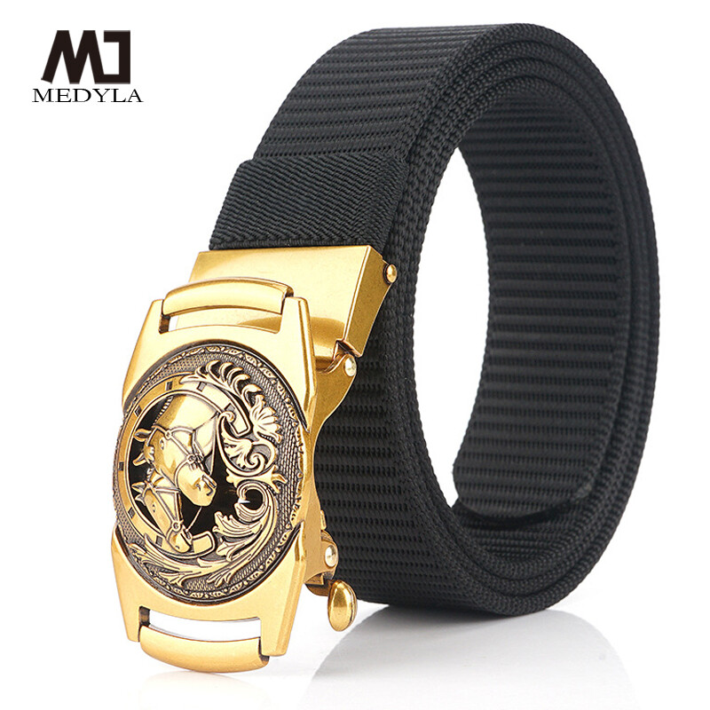 Thắt Lưng Nam Đai Nylon Khóa Tự Động Đai Bện Học Sinh Thanh Niên Quần Nylon Giải Trí Ngoài Trời Đảm Bảo Chất Lượng Cao