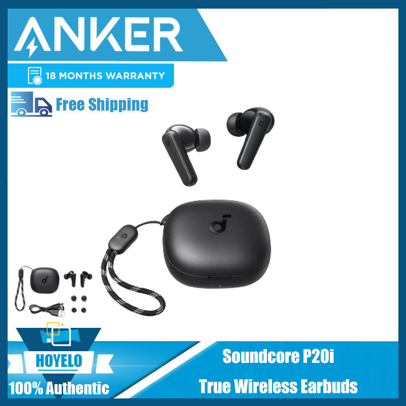 Soundcore P20i Tai nghe không dây chân thật 10Mm Trình Điều Khiển Với âm bass lớn Bluetooth 5.3 30H Thời gian nghe lâu Chống Nước