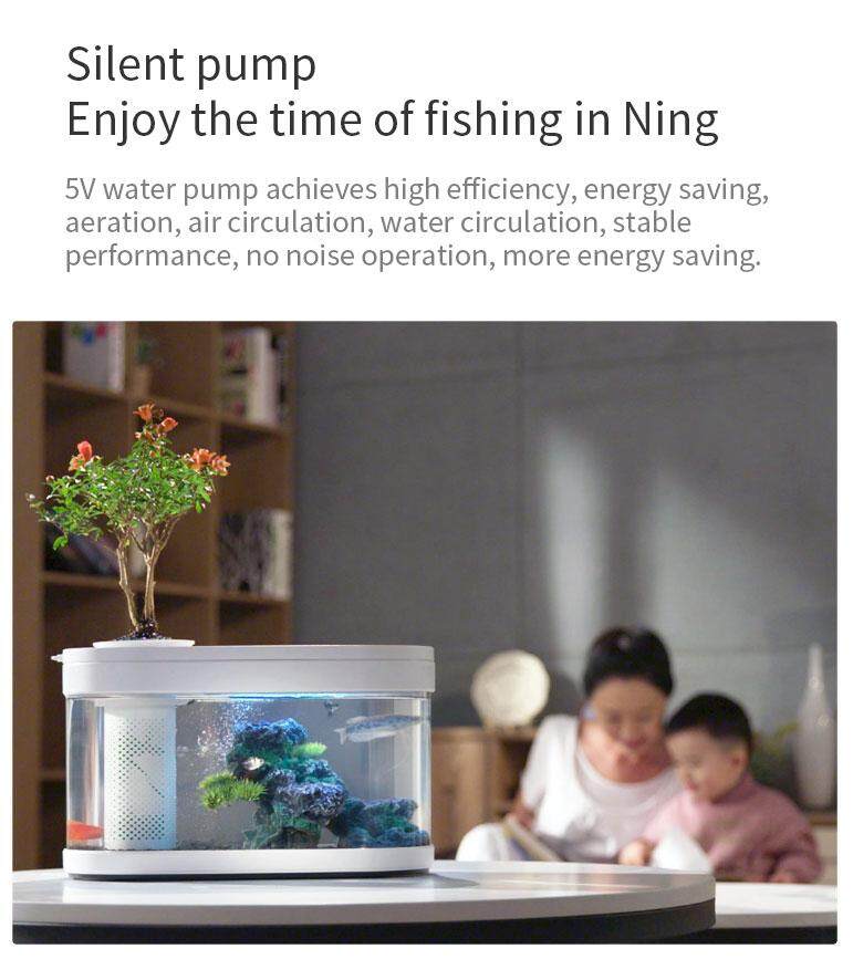 xiaomi mijia hfjh geometry fish tank aquaponics ecosystem