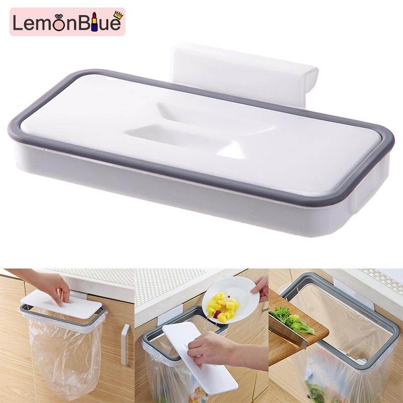 Gambar LemonBlue Trash Bin Bag Holder Over the Cabinet Garbage Bags Storage Rack for Kitchen Cupboard