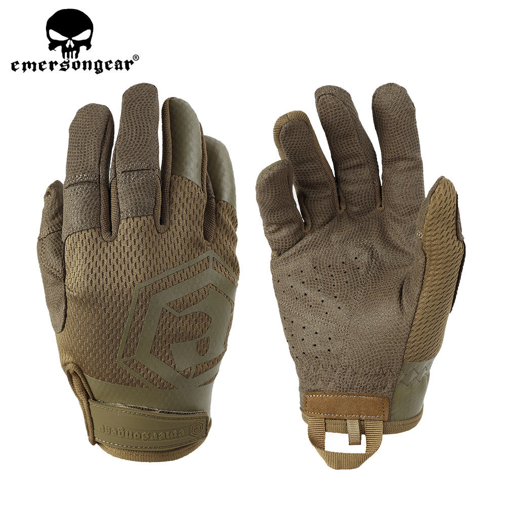 EmersonGear Trọng lượng nhẹ chiến thuật tất cả các ngón tay Găng tay sử dụng được với màn hình cảm ứng leo núi ngoài trời Găng tay thoáng khí bền và chống trượt găng tay