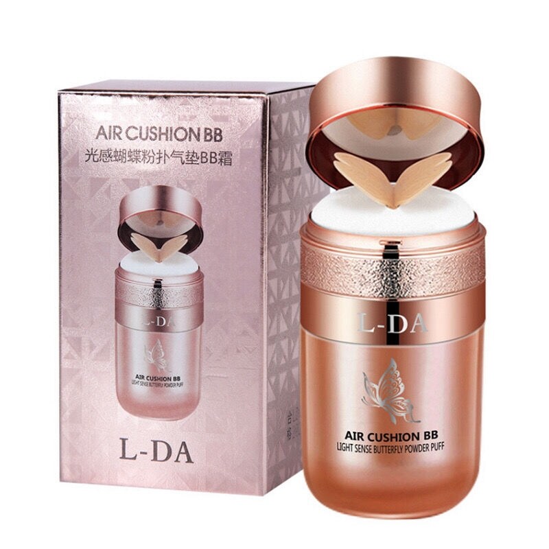 Gambar Net Red Genuine butterfly air cushion BB cream blemish blemish waterproof no makeup oil control vegetarian isolation Moisturizing Foundation.