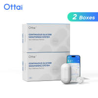 Ottai Glucose Monitoring Set 2PCS Continuous Glucose Meter No Finger Pricking CGM Monitoring Sensor