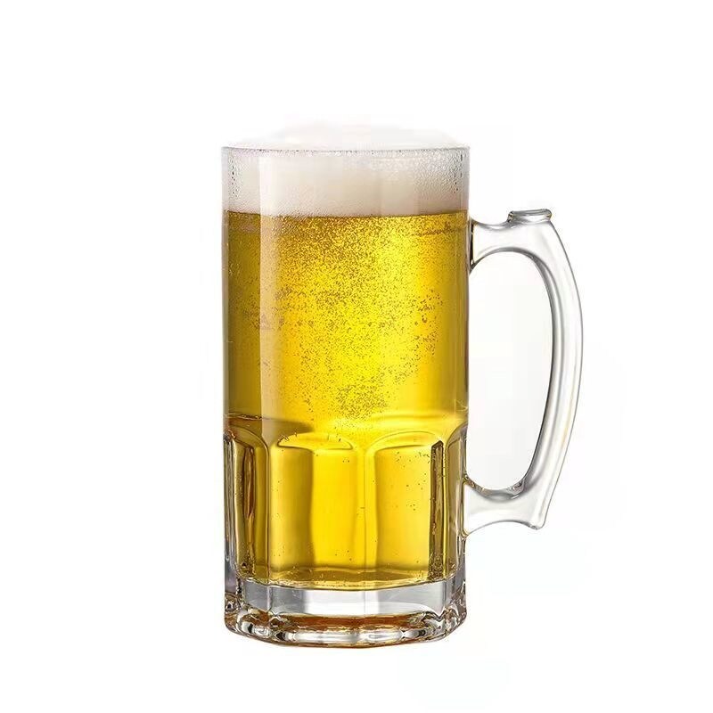 Gambar high quality Beer cup heroes in glass creative draft beers cups with handles domestic large capacity web celebrity KTV glass