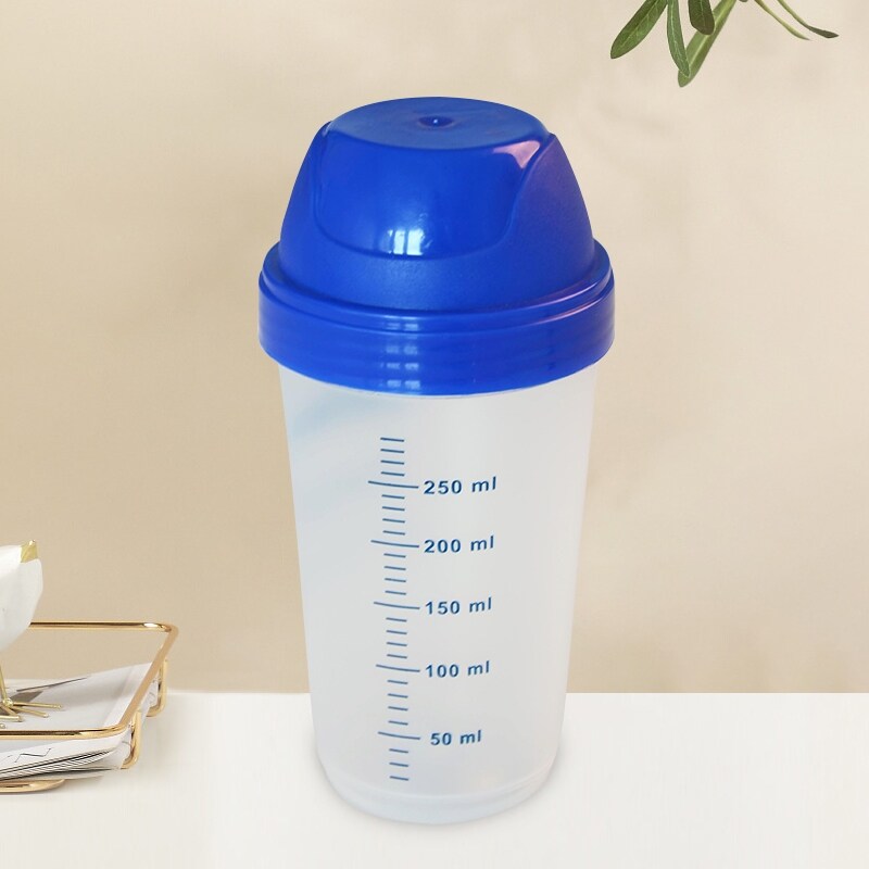 Gambar ?CW? Transparent Shaker BottleMilkshakePowder Mixing Bottle Shake Cup Practical Water Bottle Drinkware About 300ml