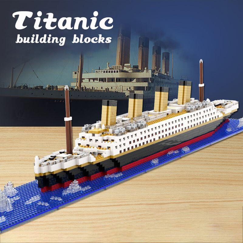 Titanic Building Block Toy Assembly Particle Children Development