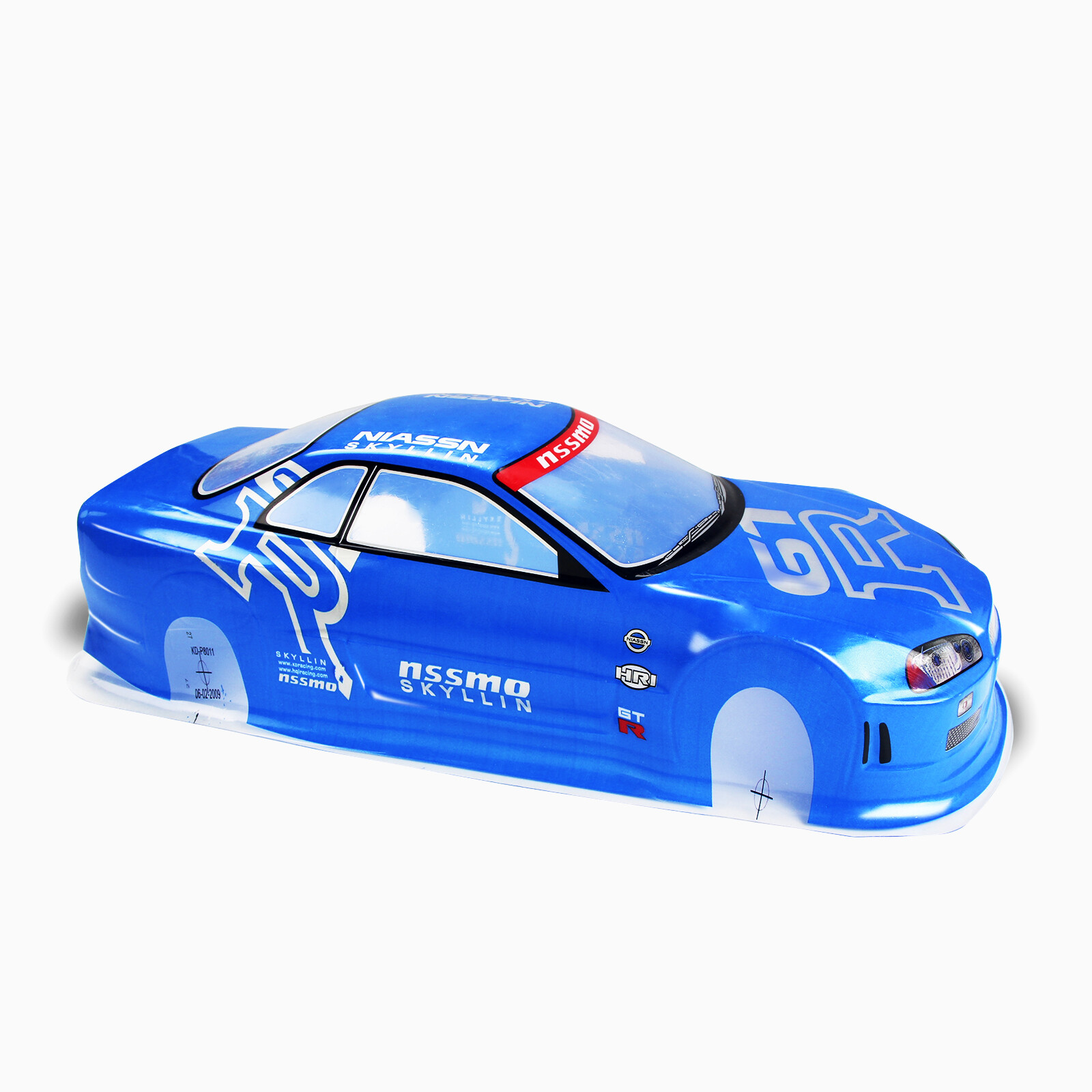 Quy mô 1/10 RC sơn đua xe địa hình Touring OnRoad vỏ thân xe STI x màu xanh