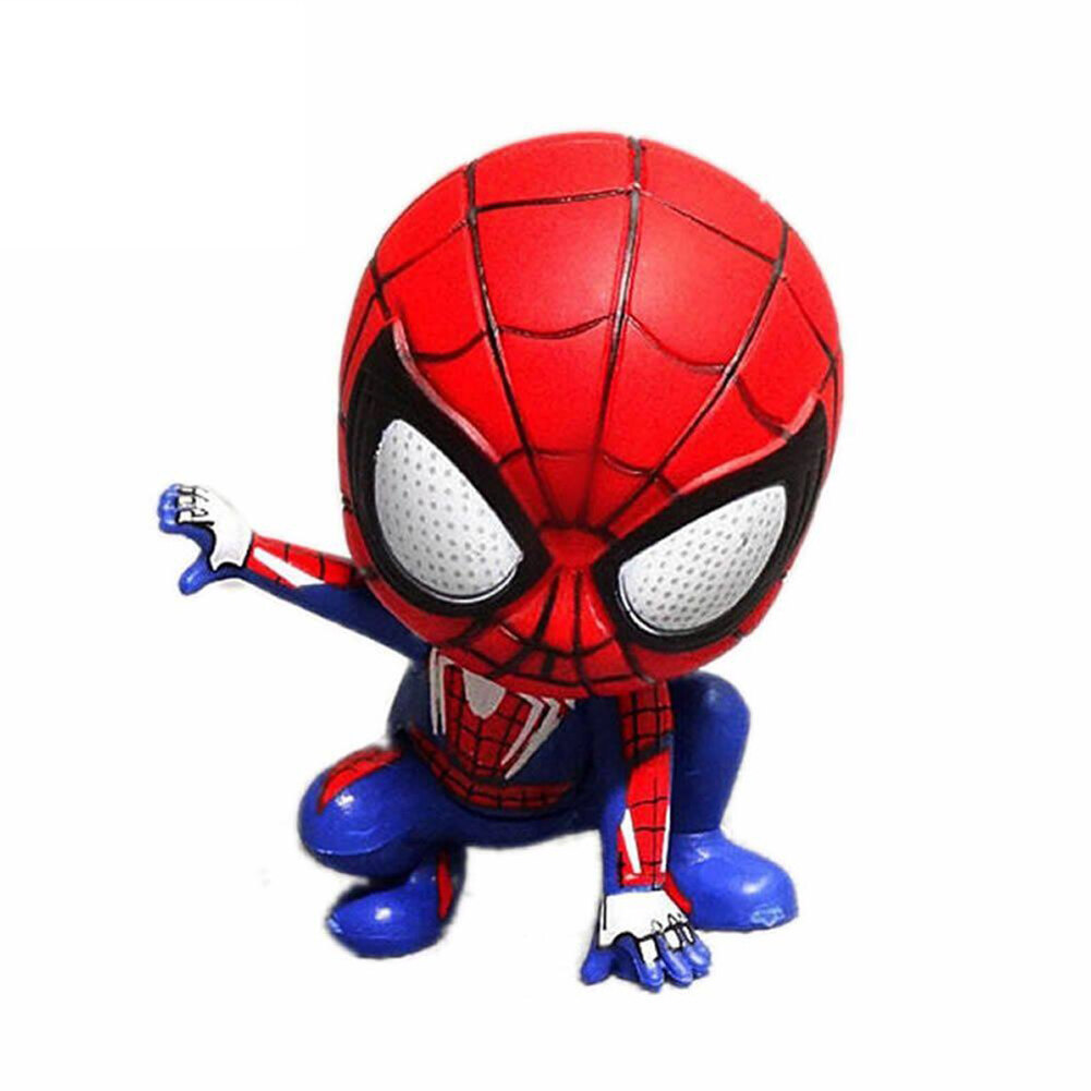 Fancy【Ready Stock】8cm Marvel Spider man figure Doll Birthday Party Cake  Decoration cartoon cute PVC Action Figure Toys for Children | Lazada