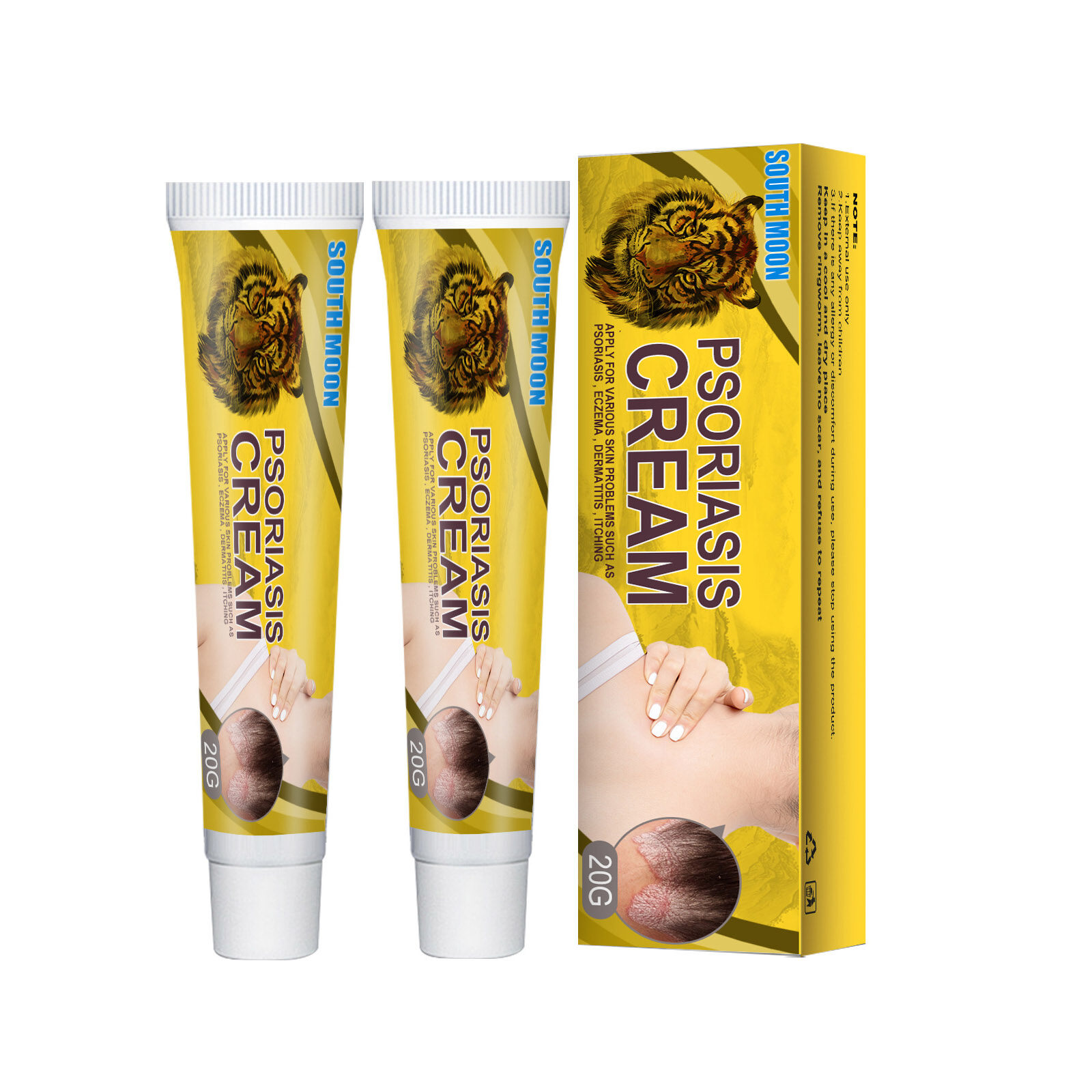 Kem Bôi Vảy Nến Hổ Mặt Trăng Nam Thuốc Thảo Dược Trung Quốc Thuốc Mỡ Bôi Vảy Nến Ngứa Dán Nhãn Hổ Ch