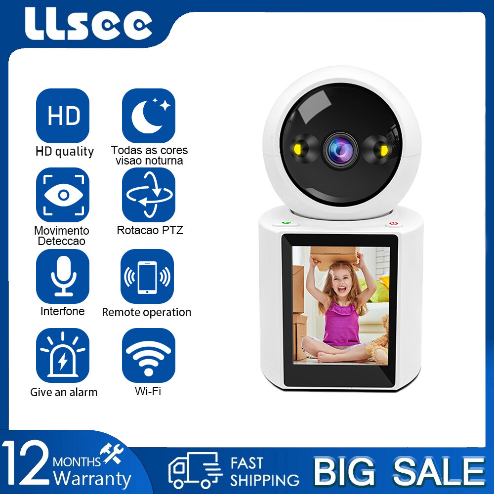 LLSEE HD 1080P Indoor Wireless CCTV Camera 360 ° PTZ Mini Home CCTV Connection Phone One Touch Video