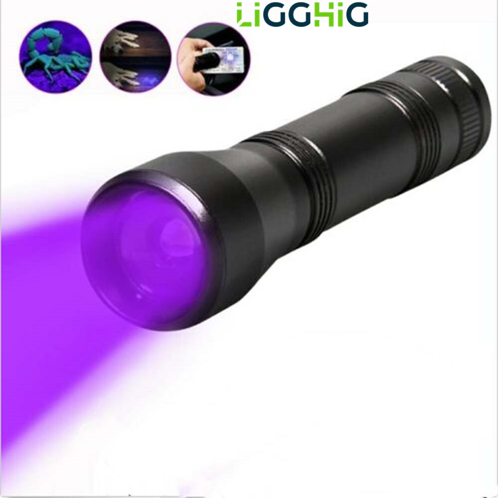 Đèn Khẩn Cấp UV Đèn Pin Led Màu Tím Sạc Lại Đèn Pin Màu Tím Đèn Cực Tím Đèn Phóng To 5 Chế Độ Ray Quạt Sạc Lại Đom Đóm Có Đèn Phát Hiện