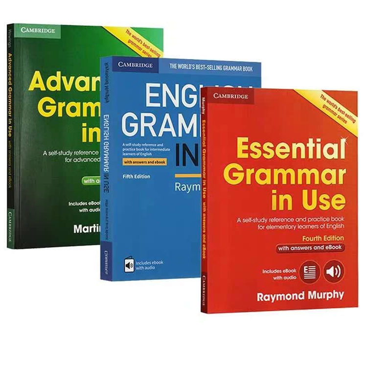 [3 books/set] The Fourth Edition Cambridge English Grammar in use Book/vocabulary in use /phrase in use /idoims in use/pronunciation in use
