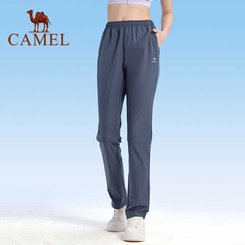 Cameljeans Women's Pants Spring and Summer New Straight Trousers Sports Breathable Fitness Running Pants