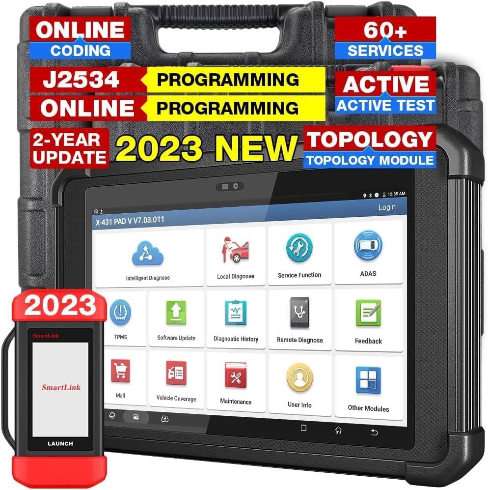 LAUNCH X431 PAD V Elite 2024 Newest J2534 Programming Tool, ECU Online Programming&Coding, Topology Map, All-in-One Diagnostic Tool with CANFD/DOIP, Bi-Directional Control, 60+ Service, 2-Year Update ราคา 87,216 บาท*ส่งฟรี