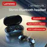 Lenovo xt91 TWS bt5.0 Tai nghe Bluetooth Tai nghe không dây ai Tai nghe chơi game cảm ứng với microphone Màn hình LED kỹ thuật số phổ thông Android điện thoại di động mini tai nghe gắn tai không dây