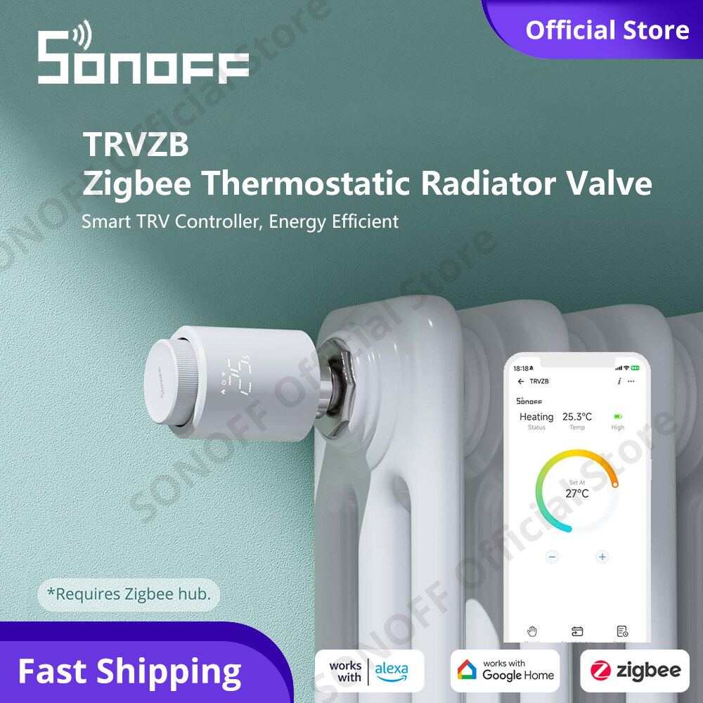 SONOFF TRVZB Zigbee Radiator Valve Smart TRV Controller Energy Efficient