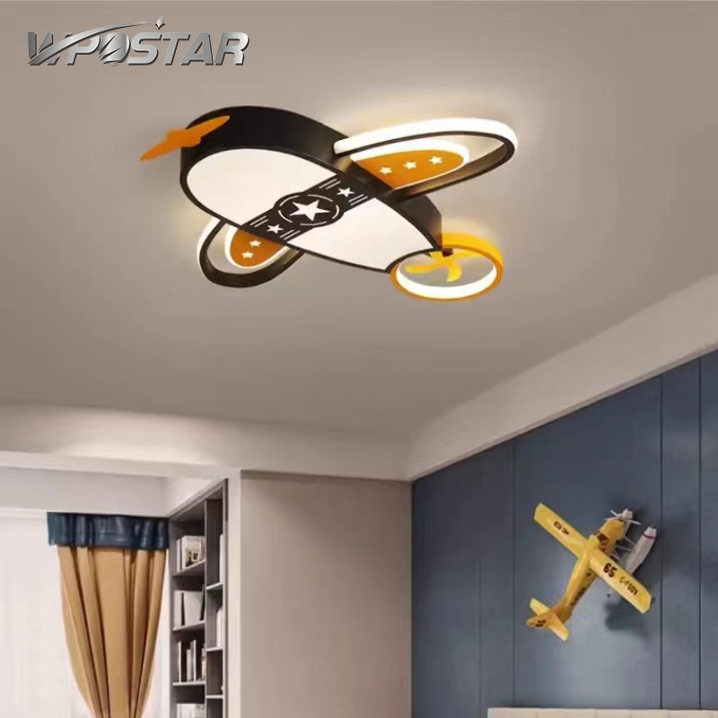 Led Ceiling Yellow Airplane Pendant Lamp Lights for Kindergarten Baby Children's Room Decoration Bedroom Ceiling Lamps ราคา 2,355 บาท*ส่งฟรี