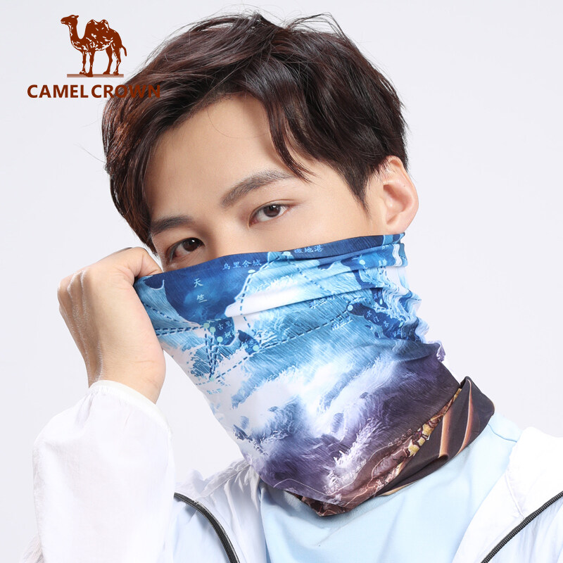  Camelcrown khăn mặt Câu cá chống chống nắng tia cực tím bịt mặt đi xe đạp khăn khăn choàng ma thuật thể thao khăn che cổ lụa băng 