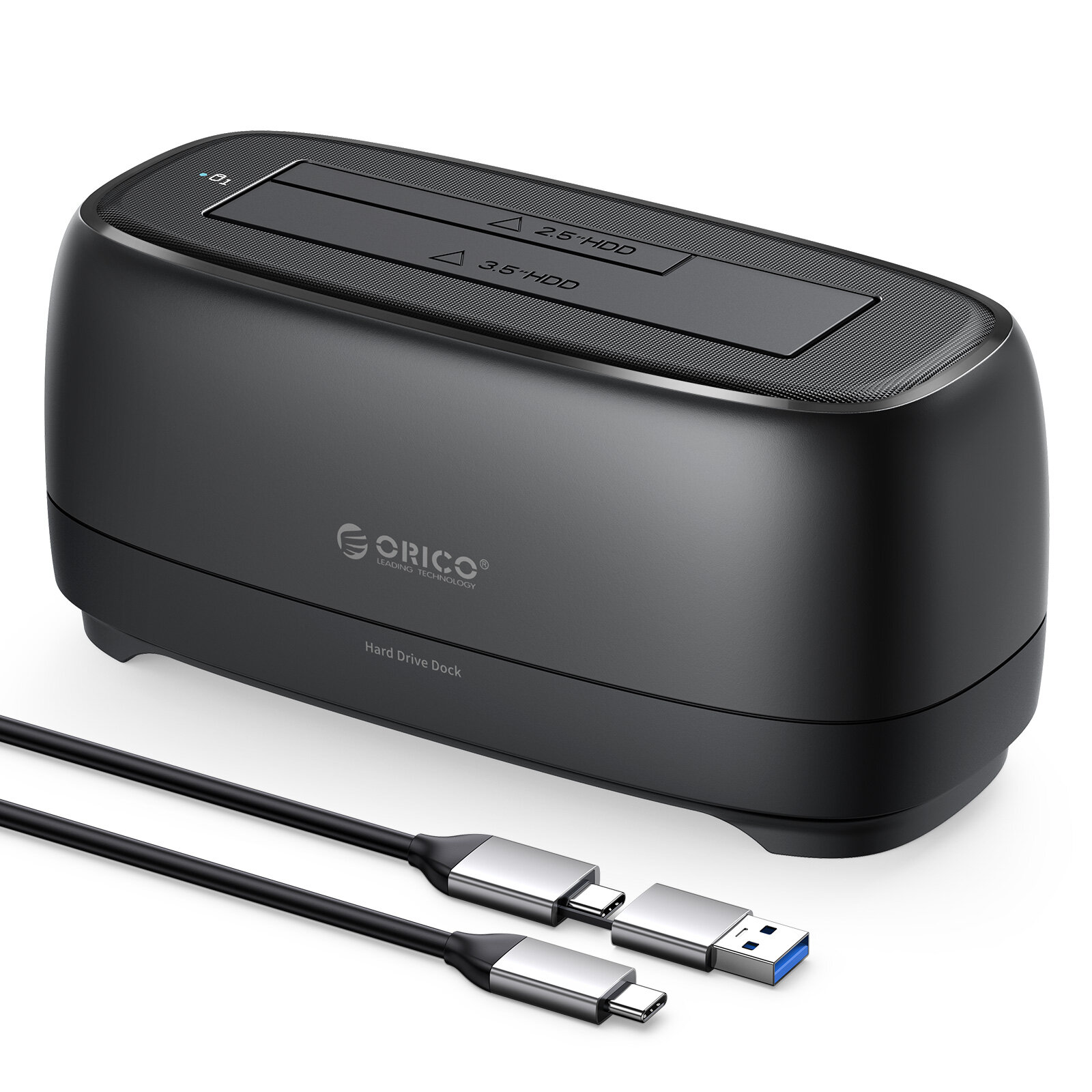 ORICO ổ cứng trạm nối USB C để SATA 3.0 (6 Gbps) Vỏ bọc ổ cứng với UASP cho 2.5 hoặc 3.5 inch HDD vớ