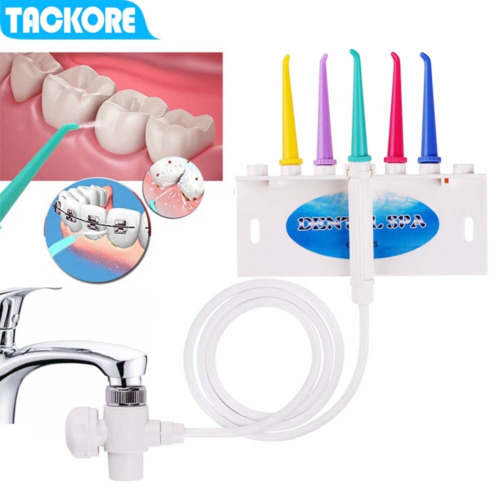 Gambar ?Ready? TackoreWater Dental Flosser Oral IrrigatorBrushToothbrush Cleaning Oral Irrigator