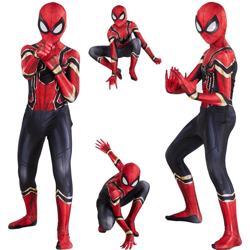 bộ áo liền quần hóa trang nhân vật spiderman phong cách far from home cho các bé - intl 2