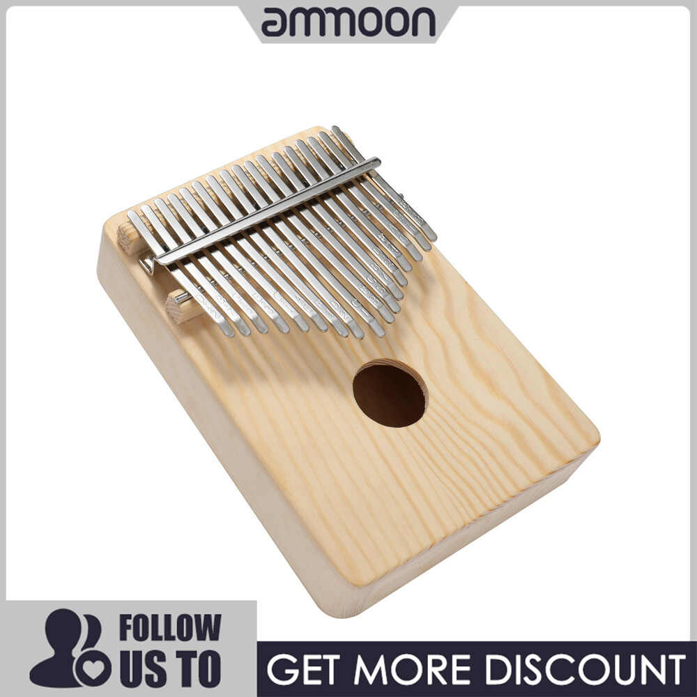 [ammoon]quà bí mật đàn kalimba 17 keys Kalimba Handwork DIY Kit Wood Finger Thumb Piano