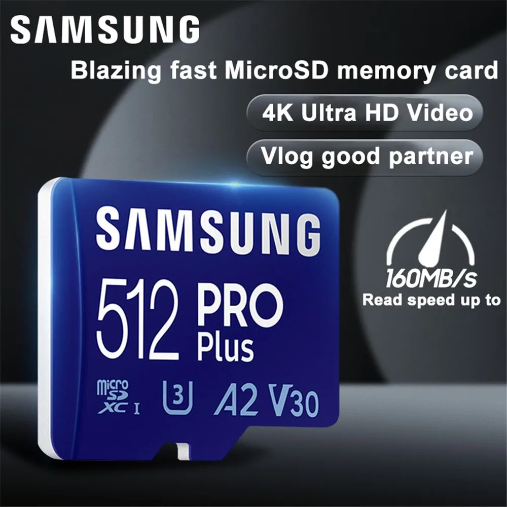 Samsung Micro SD Pro Plus Card With Original 2TB-128GB Memory Card Used For Nintendo Switch Tablet DJI Camera ราคา 159 บาท*ส่งฟรี