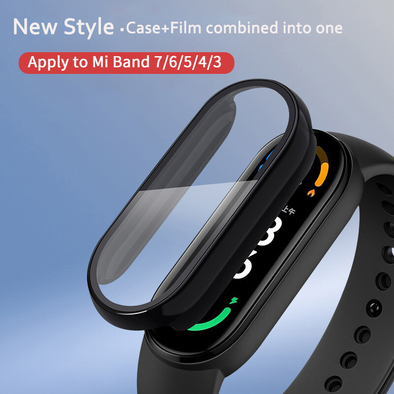 Phim 9D Kính Cho Xiaomi Mi Band 9 8 7 6 5 4 Ốp Bảo Vệ Màn Hình + Phim Cho Dây Đeo Đồng Hồ Thông Minh Miband 7 6 5 NFC Ốp Bảo Vệ Toàn Diện
