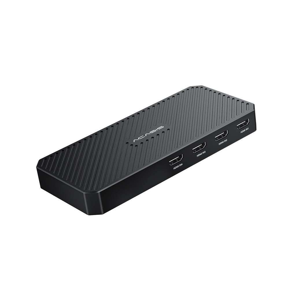 Acasis Thunderbolt 3 Quad HDMI kênh video thẻ chụp Tương thích với hệ điều hành hệ thống Apple, TV004