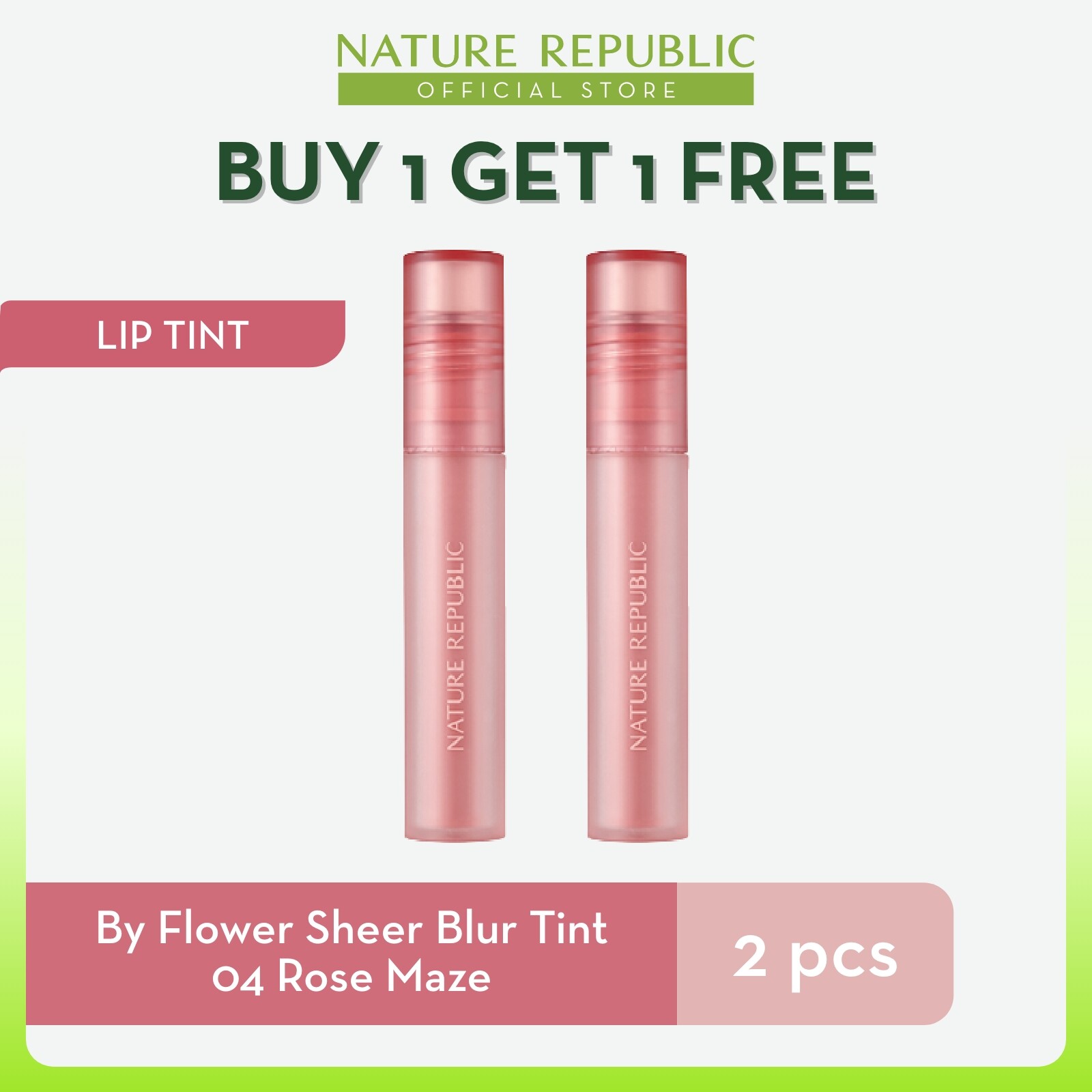 Gambar [BUY 1 GET 1 FREE] Nature Republic By Flower Sheer Blur Tint
