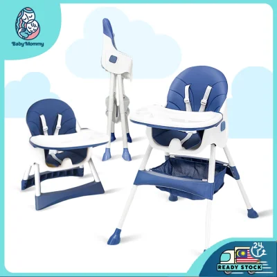 [Ready Stock] NeWReadyStock Baby MultiFunction 5Types Foldable Dining High Chair Baby Dining Chair (5)