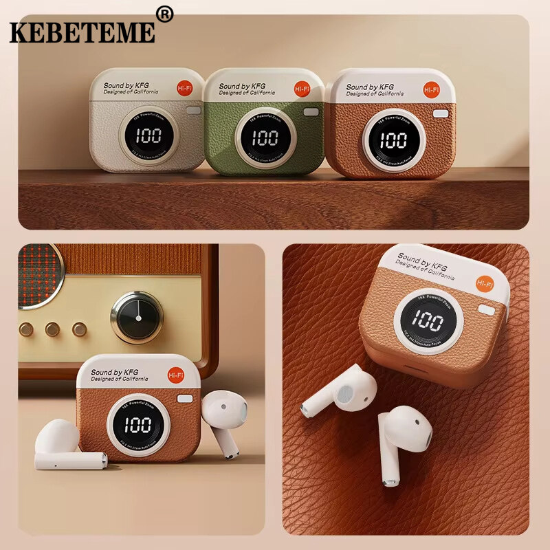 KEBETEME Wireless Bluetooth Headset Stylish And Comfortable Sports Earbuds Noise Cancelling Wireless Headphones - ยี่ห้อ KEBETEME ราคา 69 บาท*ส่งฟรี